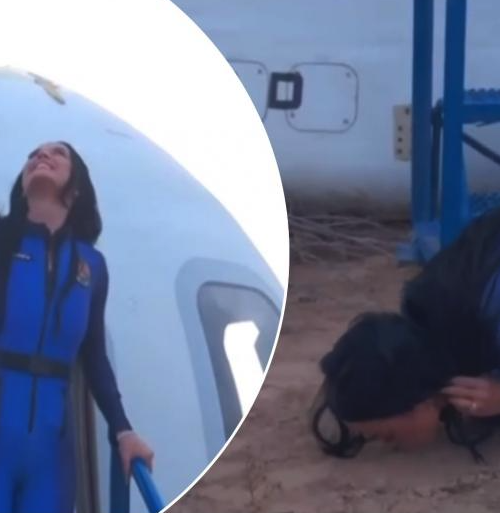 Katy Perry Canta no Espaço e Beija o Chão Após Voo Suborbital da Blue Origin